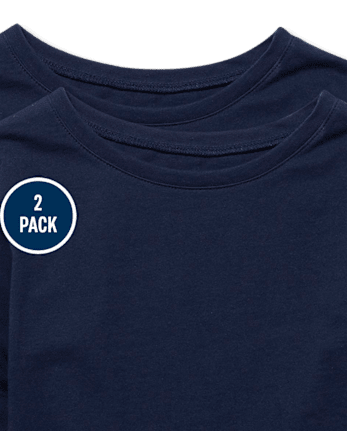 Lot de 2 t-shirts superposés de base pour filles