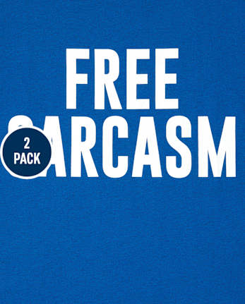 Boys Sarcasm Graphic Tee 2-Pack
