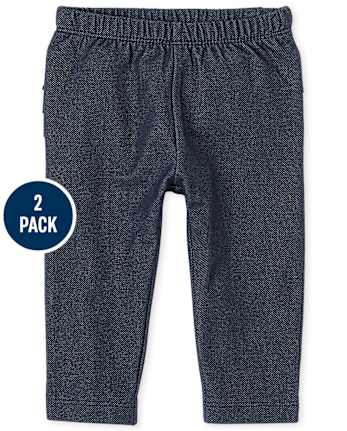Lot de 2 leggings à volants pour bébé fille