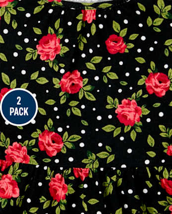 Toddler Girls Print Everyday Dress 2-Pack