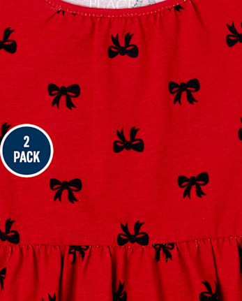 Toddler Girls Print Everyday Dress 2-Pack