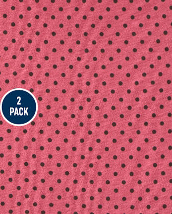 Paquete de 2 vestidos skater con estampado de leopardo para bebés y niñas pequeñas