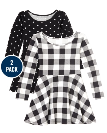 Toddler Girls Print Everyday Dress 2-Pack