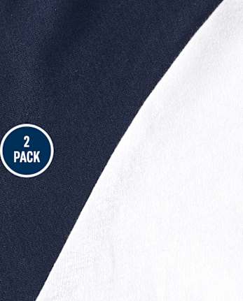 Baby And Toddler Boys Raglan Top 2-Pack