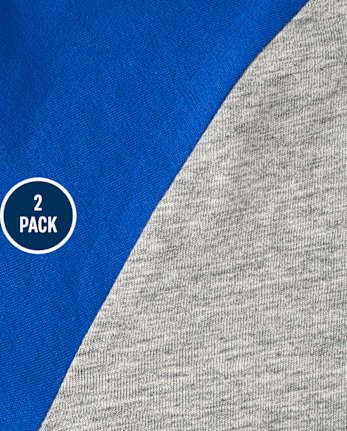 Paquete de 2 tops raglán para bebés y niños pequeños