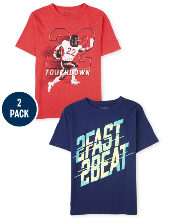 Boys Sports Graphic Tee 2-Pack
