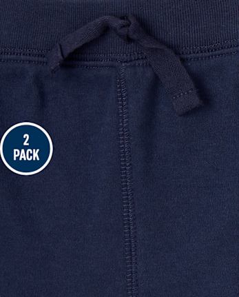 Pack de 2 pantalones con rayas laterales para bebé niño