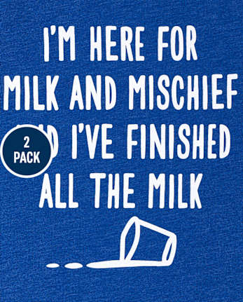Baby And Toddler Boys Mess And Mischief Graphic Tee 2-Pack