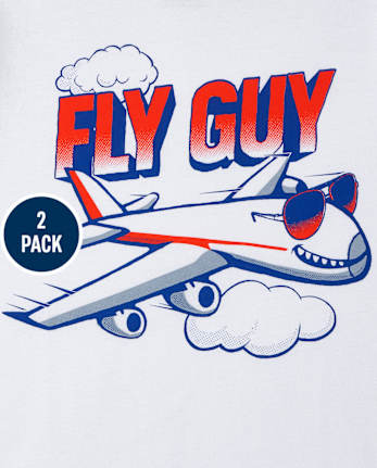 Baby And Toddler Boys Transportation Graphic Tee 2-Pack