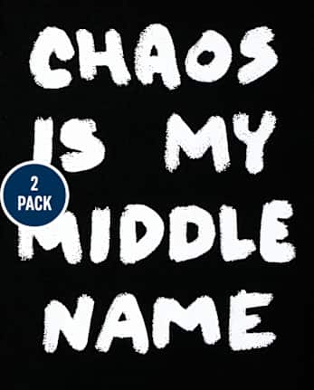 Lot de 2 t-shirts à motif Wild Chaos pour bébés et tout-petits garçons