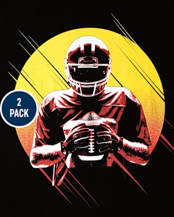 Boys Football Graphic Tee 2-Pack