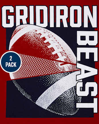 Boys Football Graphic Tee 2-Pack