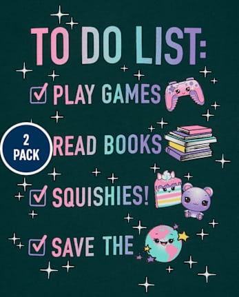 Girls Trend Graphic Tee 2-Pack