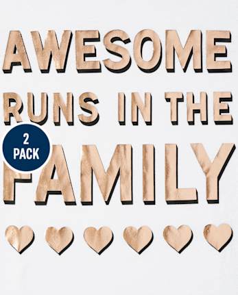 Girls Family Graphic Tee 2-Pack