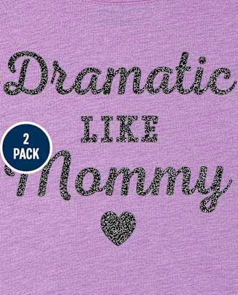 Baby And Toddler Girls Sassy Graphic Tee 2-Pack