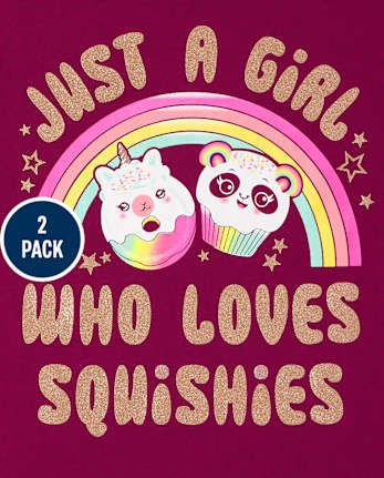 Girls Squishies Graphic Tee 2-Pack