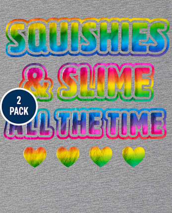 Girls Squishies Graphic Tee 2-Pack
