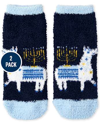 Toddler Hanukkah Cozy Socks 2-Pack