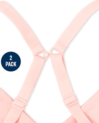 Bralette para niñas, paquete de 2