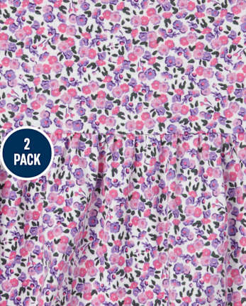 Toddler Girls Print Tunic Top 2-Pack