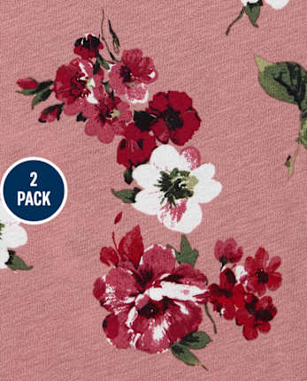 Pack de 2 vestidos skater estampados para niñas