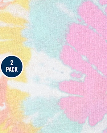 Toddler Girls Tie Dye Everyday Dress 2-Pack