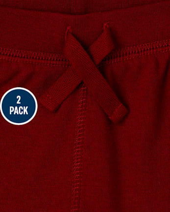 Lot de 2 pantalons à rayures latérales pour bébé garçon