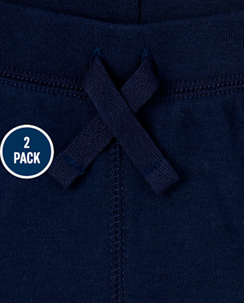 Lot de 2 pantalons à rayures latérales pour bébé garçon