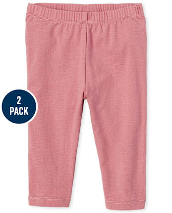 Baby Girls Fairisle Pants 2-Pack