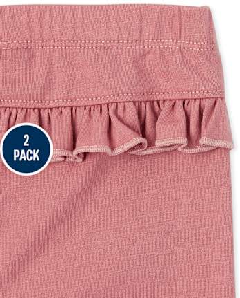 Baby Girls Fairisle Pants 2-Pack