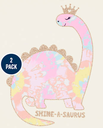 Toddler Girls Graphic Top 2-Pack