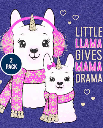 Toddler Girls Mom Graphic Tee 2-Pack