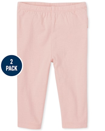 Baby Girls Leopard Pants 2-Pack