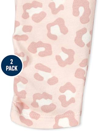 Baby Girls Leopard Pants 2-Pack