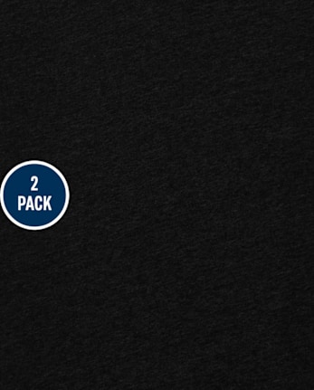 Pack de 2 tops con cuello en V para niños