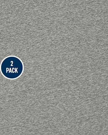 Pack de 2 tops con cuello en V para niños