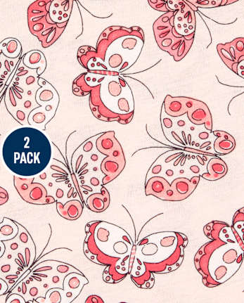 Pack de 2 vestidos skater para bebés y niñas pequeñas