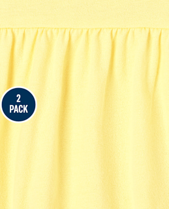 Lot de 2 t-shirts à fleurs pour petites filles