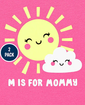 Lot de 2 t-shirts graphiques pour petites filles