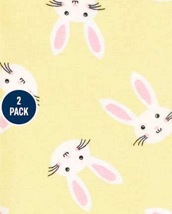 Toddler Girls Bunny Leggings 2-Pack