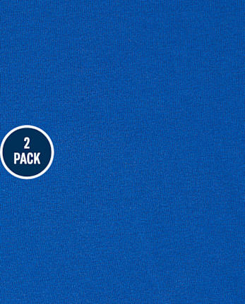 Paquete de 2 camisetas básicas con capas para bebés y niños pequeños