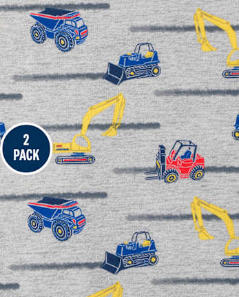 Baby And Toddler Boys Trucks Tank Top 2-Pack