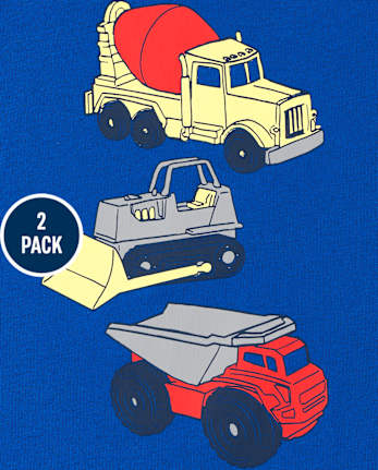 Baby And Toddler Boys Trucks Tank Top 2-Pack