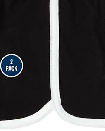 Pack de 2 pantalones cortos de delfín para niñas