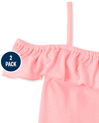 Girls Off Shoulder Top 2-Pack