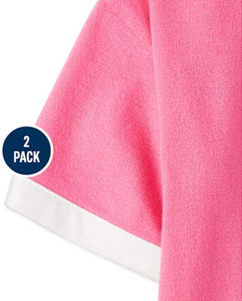 Girls Tie Front Top 2-Pack