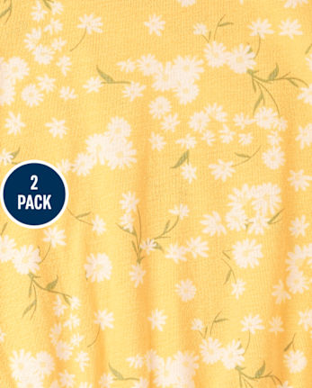 Girls Print Romper 2-Pack