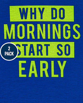 Boys Mornings And Football Pajamas 2-Pack
