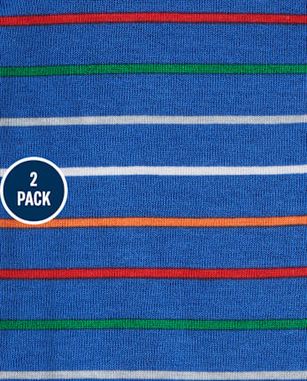 Lot de 2 pyjamas une pièce en coton ajustés pour bébés et tout-petits garçons