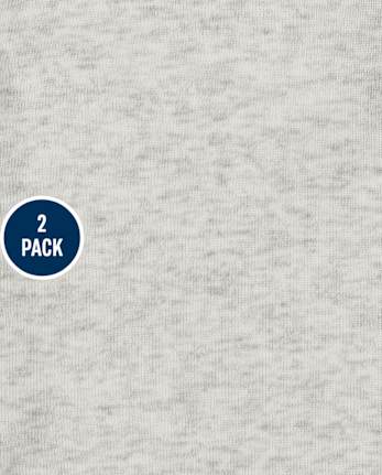 Lot de 2 pyjamas une pièce en coton ajustés pour bébé et tout-petit garçon